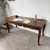 Table de ferme bureau noyer XIXème