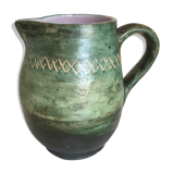 Incised glazed earth pitcher