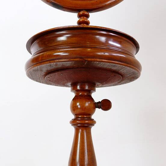 Mahogany Psyche barber mirror - Turned Wood 19th century