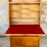 Vintage secretary on feet compass Scandinavian style, circa 50's