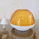 Orange plexiglass pendant light 1970