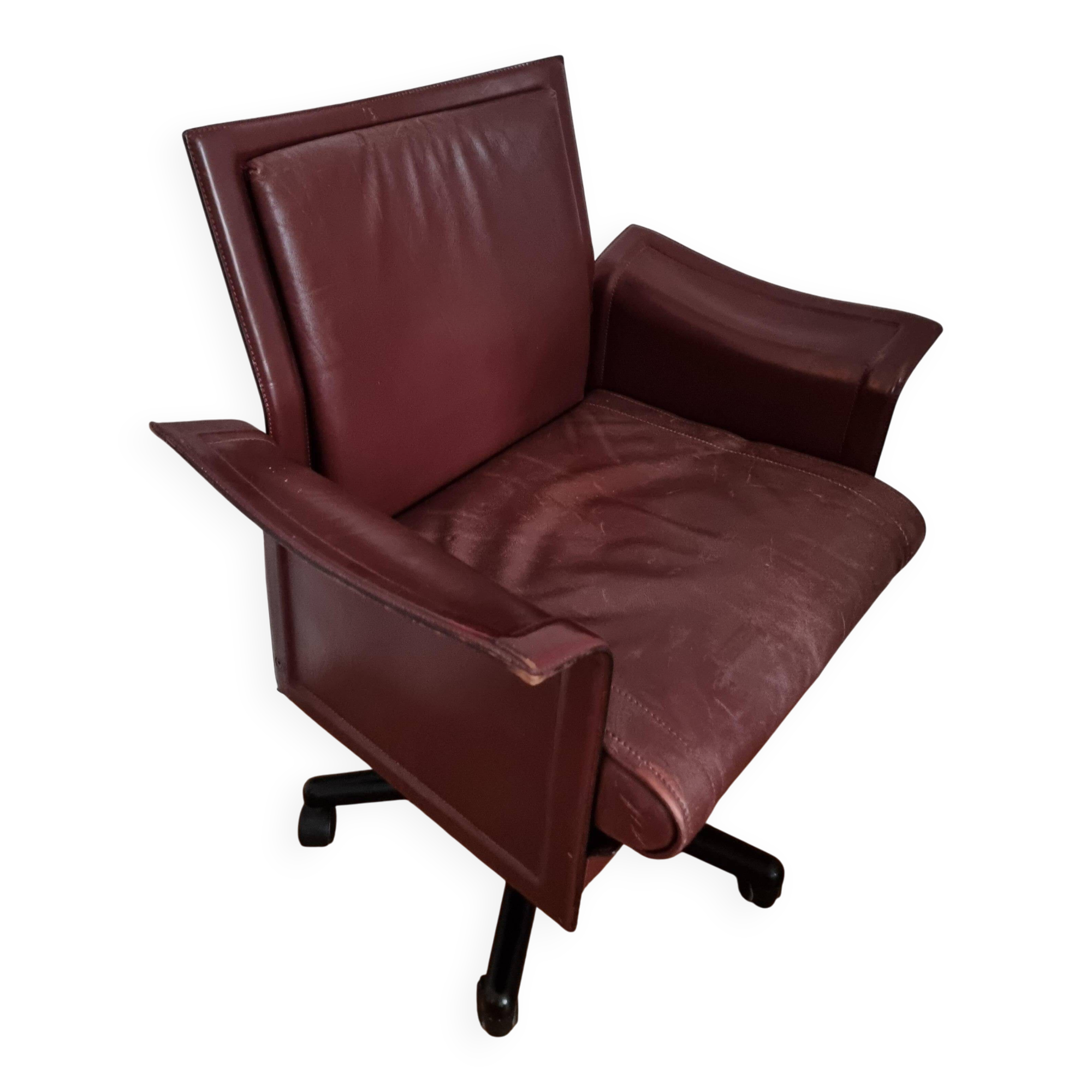 Tito Agnoli, swivel office chair "Korium" for Matteo Grassi, Post-Modern / Italy