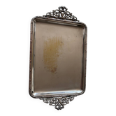 Small silver-plated letter tray