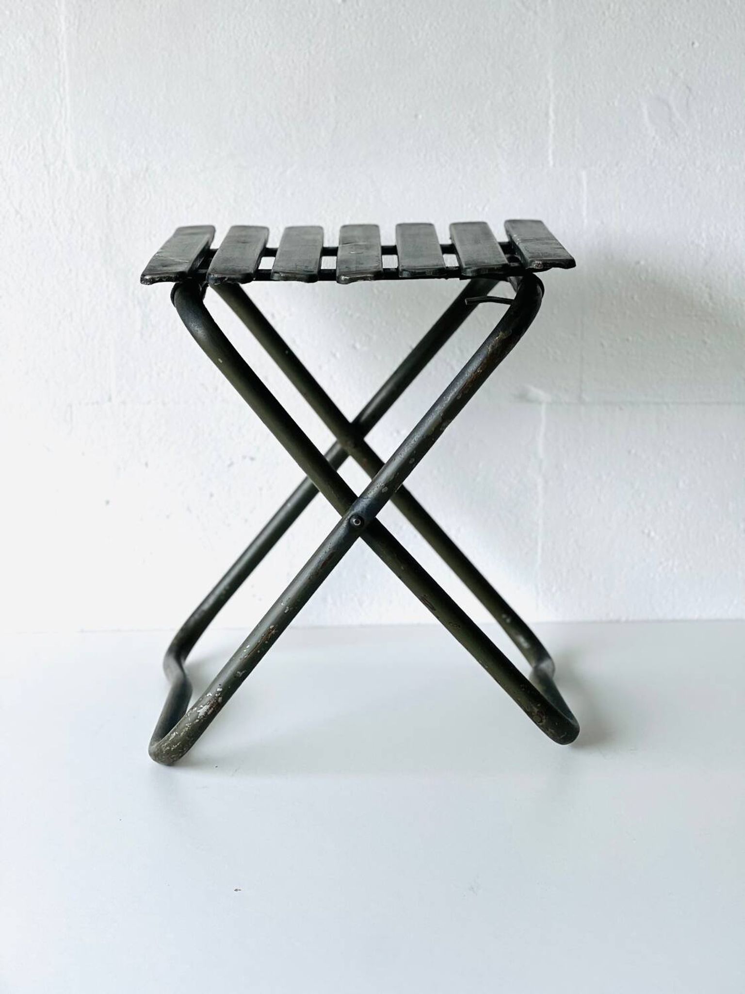 Chaise pliante industrielle de l'armée, 1960'
