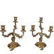 Paire de chandeliers en bronze