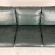 Danish leather sofa couch by Skippers furniture 70s 80s Design