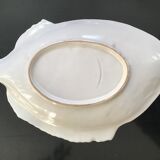 Ceramic dish white fish breaks