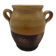 Varnished yellow terracotta confit pot