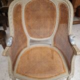 Louis XVI style caned shepherdess