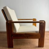 Fauteuil en pin massif