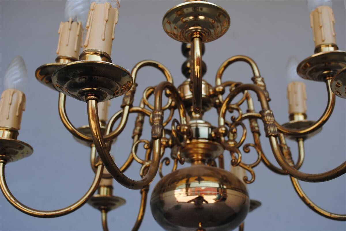 Chandelier style Dutch copper 10 lights