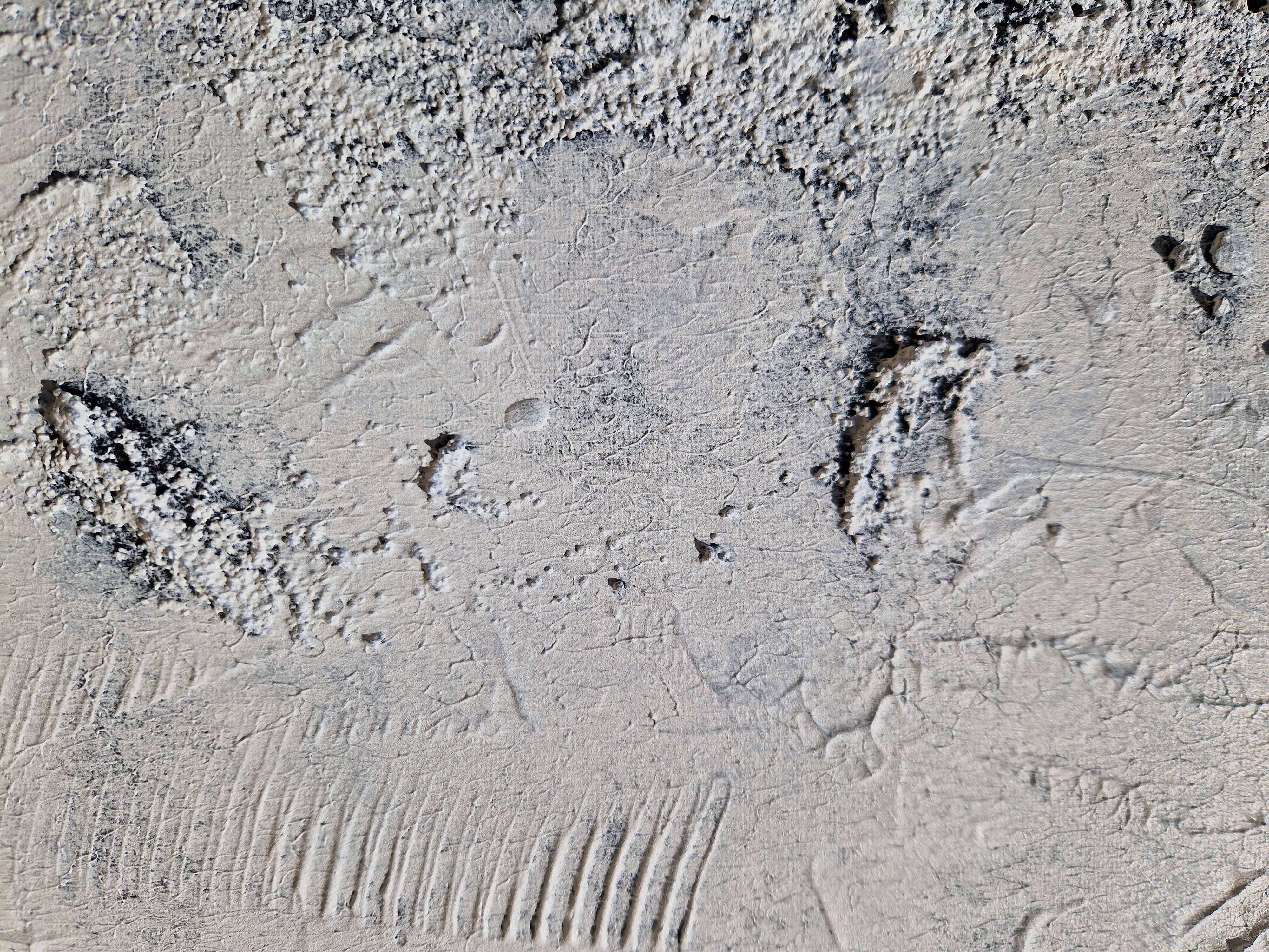 Minimalist monochrome abstract painting white