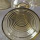 Wine glasses Roemer, Alsace, Rhine, engraved crystal and smoked glass x 5