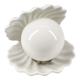 Ceramic lamp shell vintage white manises Spain 70s