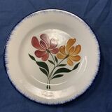 Compotier E. Charbonnier, Salins, Terre de Fer, modele campagne, made in france, motif de fleurs