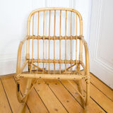 Rocking flesh child rattan