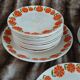 12 vintage dessert plates Moulin des Loups