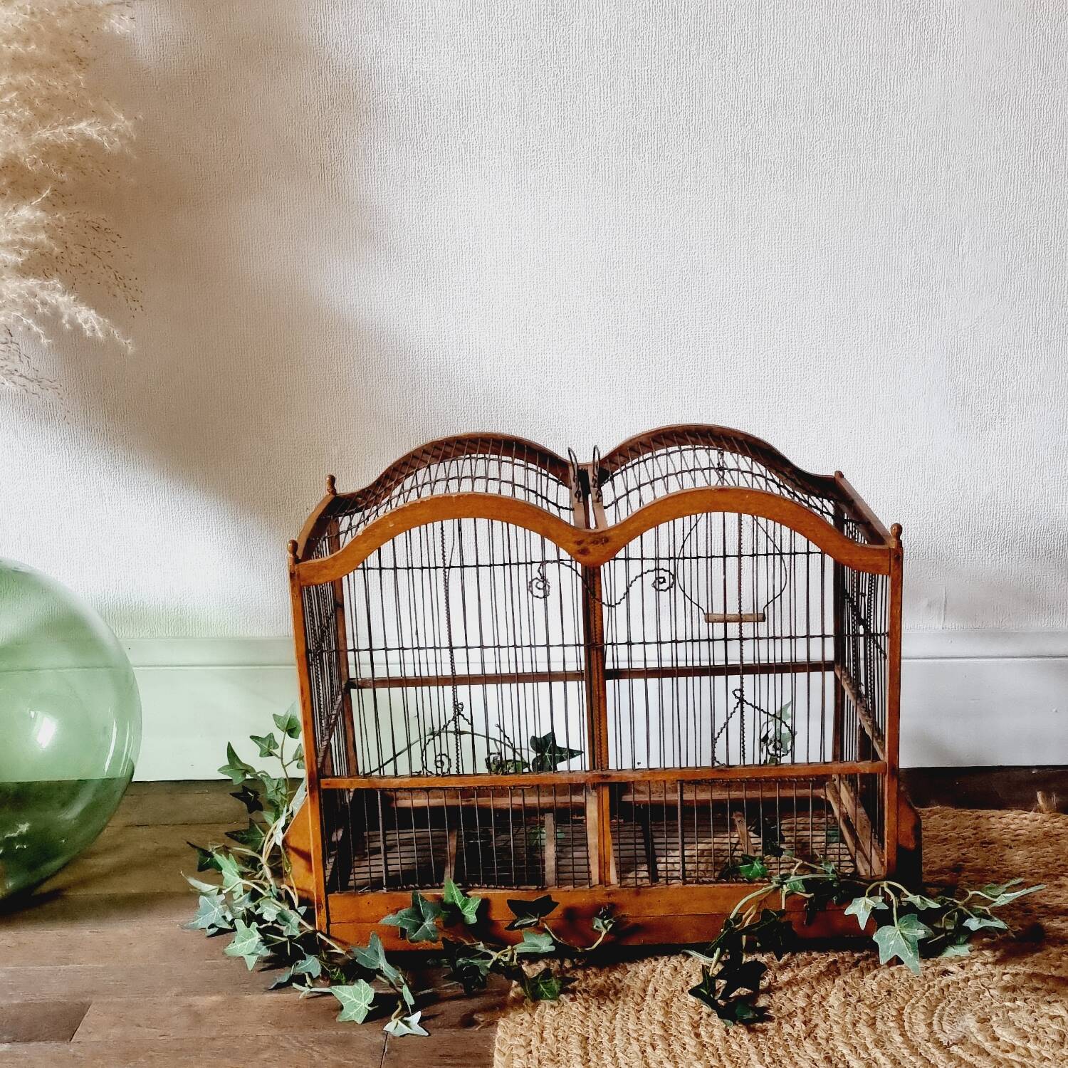 19th century bird cage in its original condition