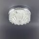 Large Mid Century Flower Shaped Glass Ceiling Light From Limburg, 1970s