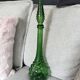 Vintage green glass Italian carafe