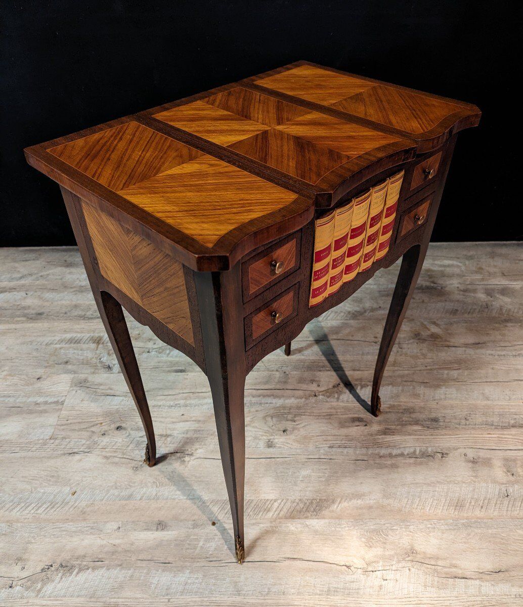 Powder Louis XV style marquetry