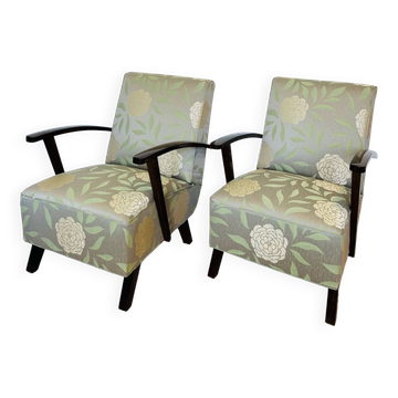 Art Deco Armchairs, Prague, 1950s, Set of 2