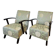 Art Deco Armchairs, Prague, 1950s, Set of 2