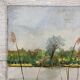 Oil on vintage cardboard