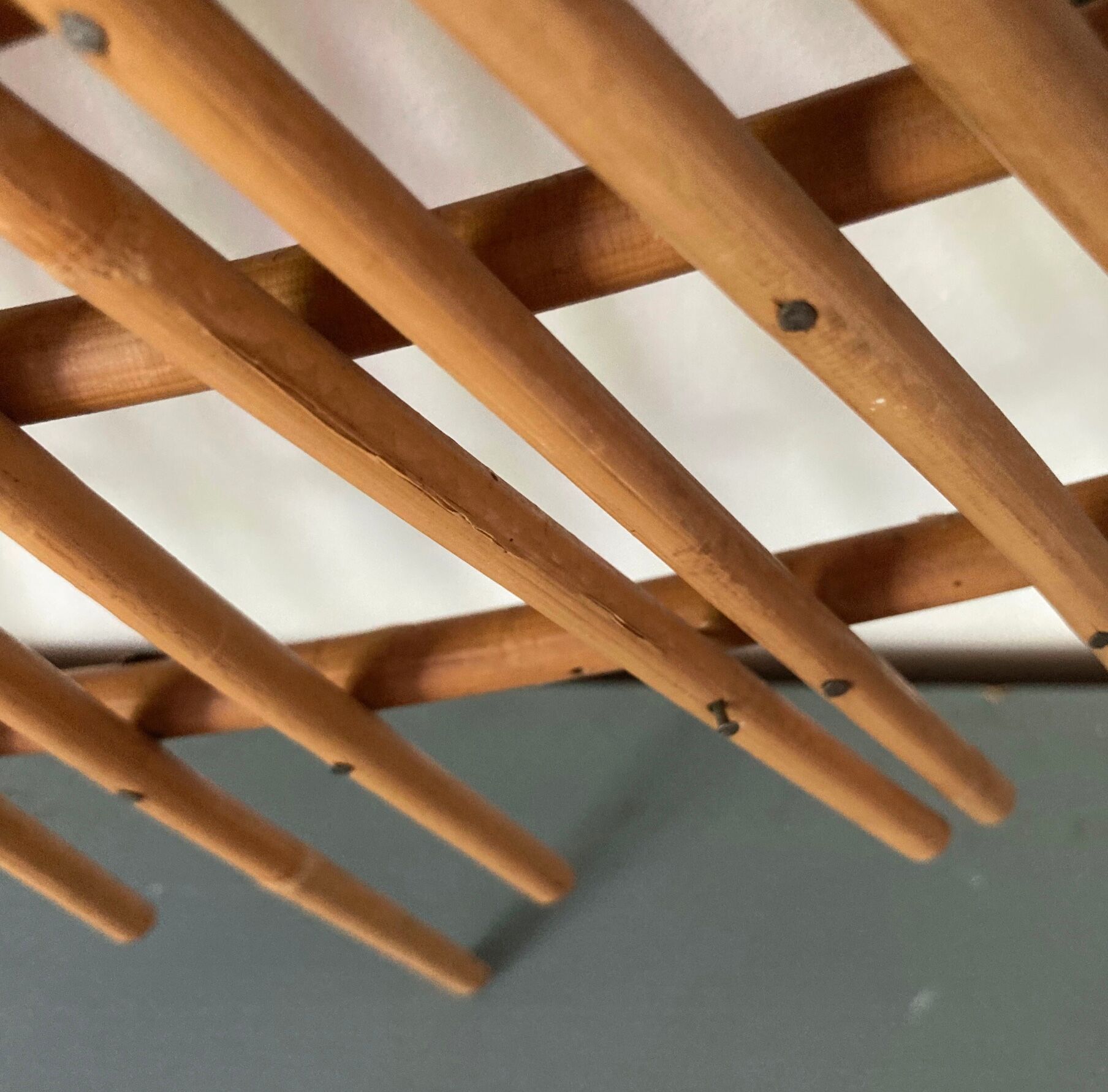 Vintage ortf rattan mirror