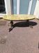 Marble and brass coffee table