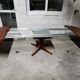 Rosewood extendable round table by Luigi Bartolini. vintage dining room 1960/70