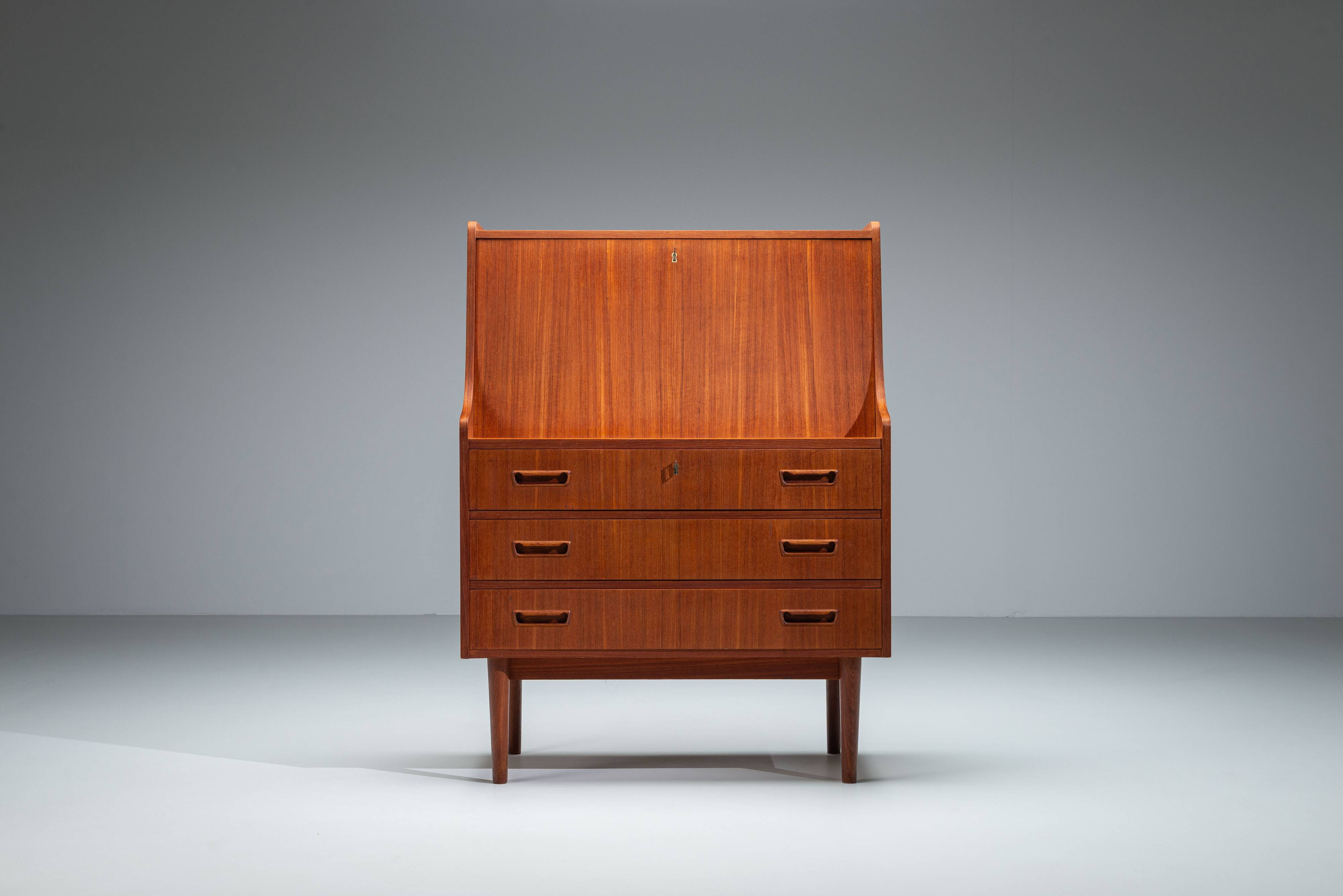 Danish mid-century secretaire by Gunnar Nielsen Tibergaard