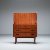 Danish mid-century secretaire by Gunnar Nielsen Tibergaard