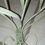 Duo of wrought iron shelves