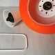 Suspension vintage 70 opaline orange