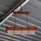 Suspension scandinave en teck et perspex