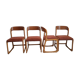 Suite de 4 chaises traineaux Baumann, 1960