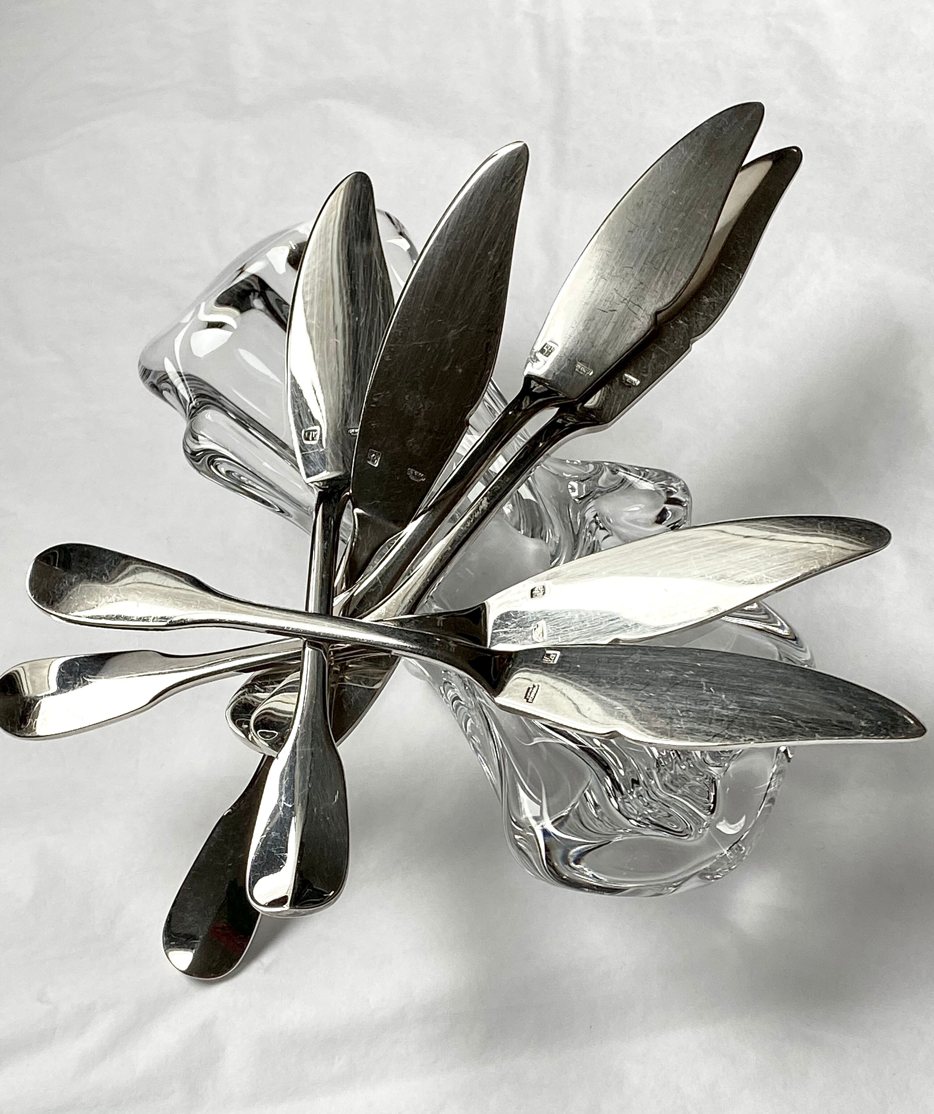 Puiforcat Hermes set of 6 fish knives