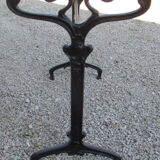 Bistro table, 1900, cast iron foot and marble top.