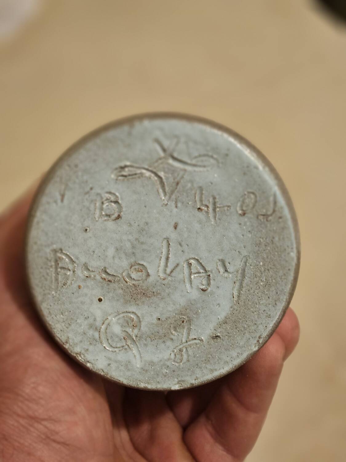 Orangeade service in stoneware — Potters of Accolay — 1950s-70s
