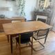 Scandinavian extendable wooden table