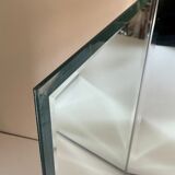 Modernist triptych mirror vintage design 70s