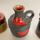 Ensemble de 3 vases original 1970 par Marei Ceramics Allemagne
