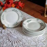 Set of 12 flat plates with slight defects Saint Amand 1932