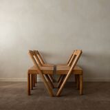 Vintage Italian Iva Dining Chairs Roberto Pamio Renato Toso Stilwood