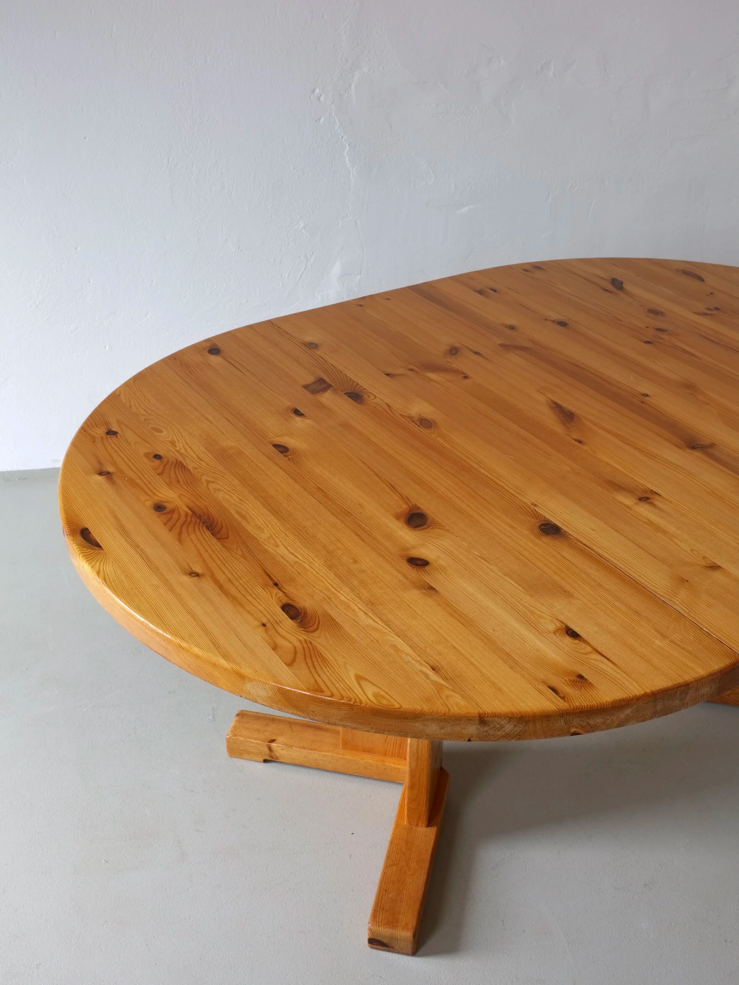 Table à manger extensible en pin massif | Scandinavie | Années 1970