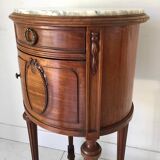 Louis XVI style round bedside table