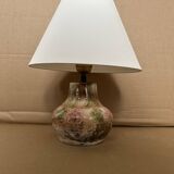 Lampe en céramique ancienne signée
