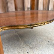 Antique Louis XV gueridon – pink marble and gilded brass – late 19th century