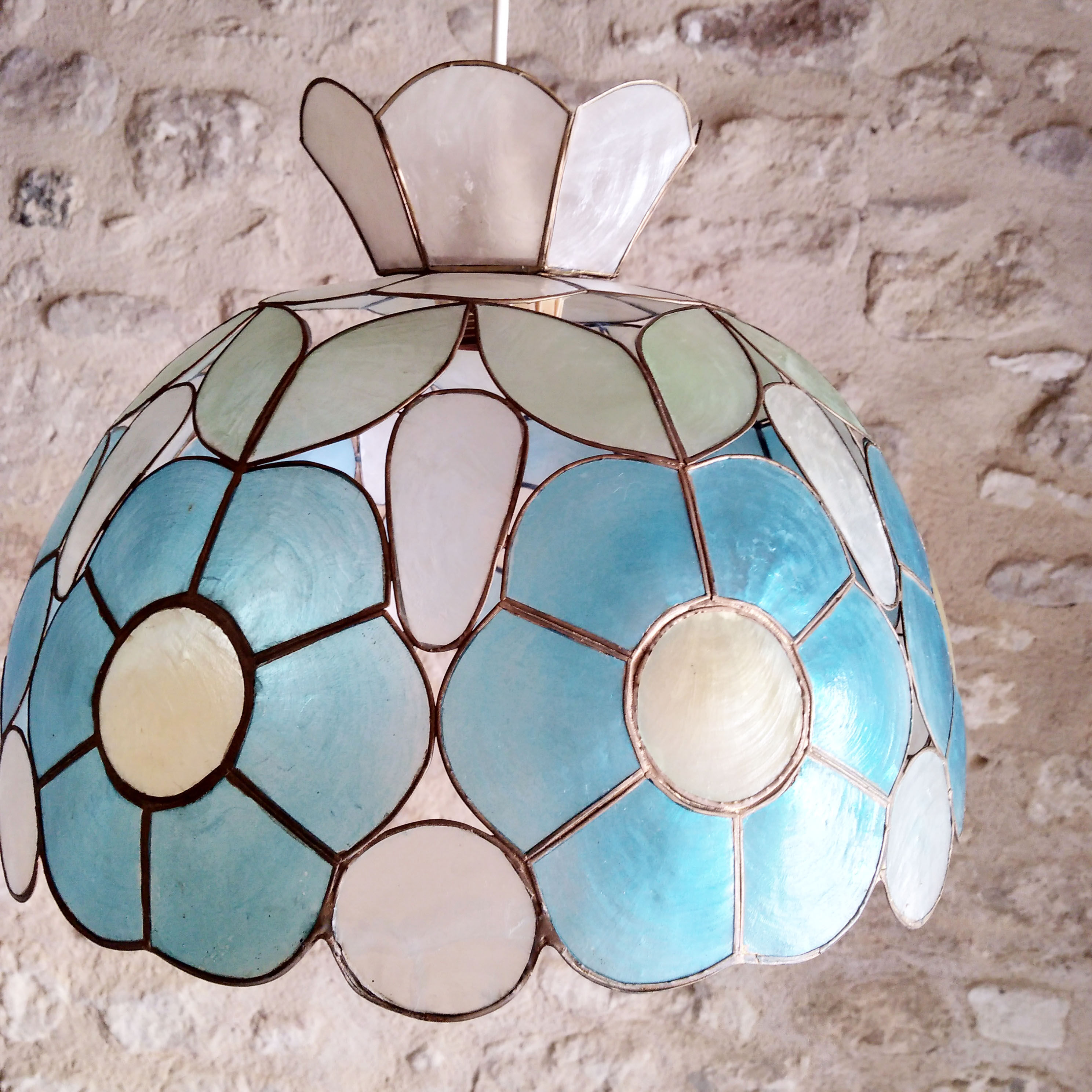 Lustre en nacre vintage